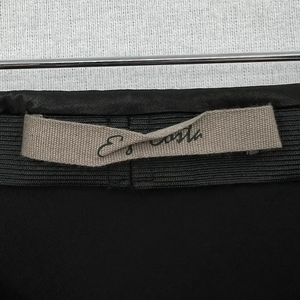 ENZA COSTA Satin Bias Cut Skirt Womens Small 1 Black Midi Pull on Slip Maxi NWOT - Picture 10 of 16